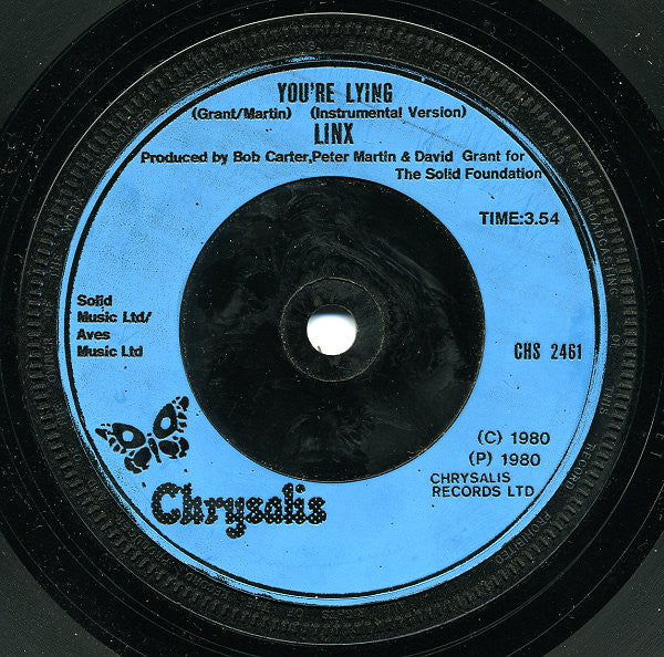 Linx : You're Lying (7", Single)