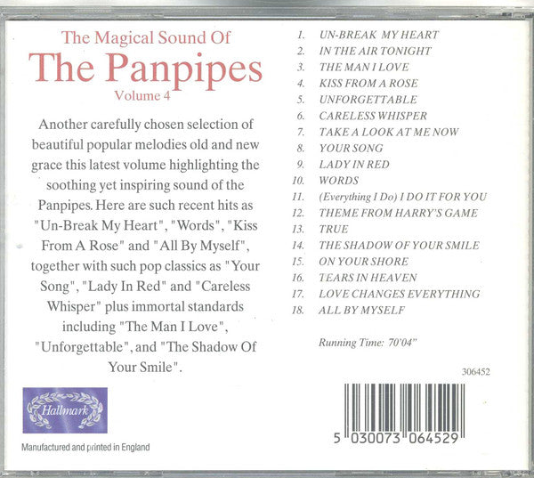 Various : The Magical Sound Of The Panpipes Volume 4 (CD, Comp)