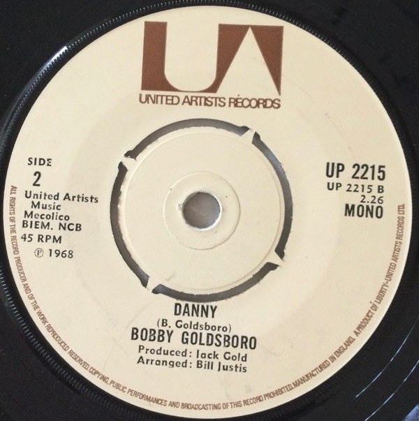 Bobby Goldsboro : Honey (7", Single, Mono, RE)