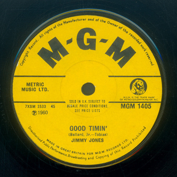 Jimmy Jones : Good Timin' / Handy Man (7")