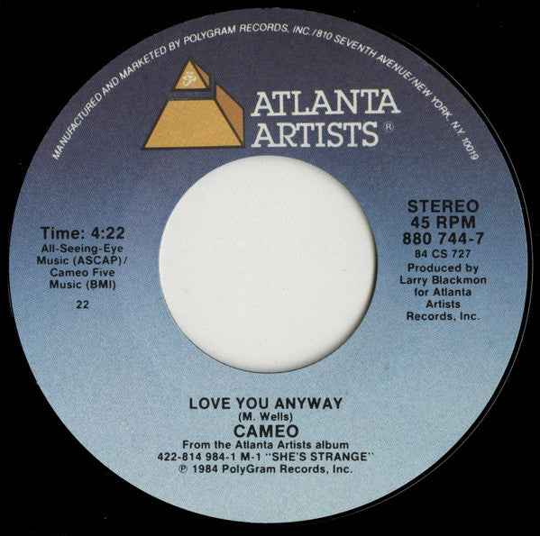 Cameo : Attack Me With Your Love (7")