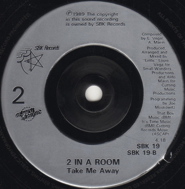 2 In A Room : Wiggle It (7", Single, Sil)