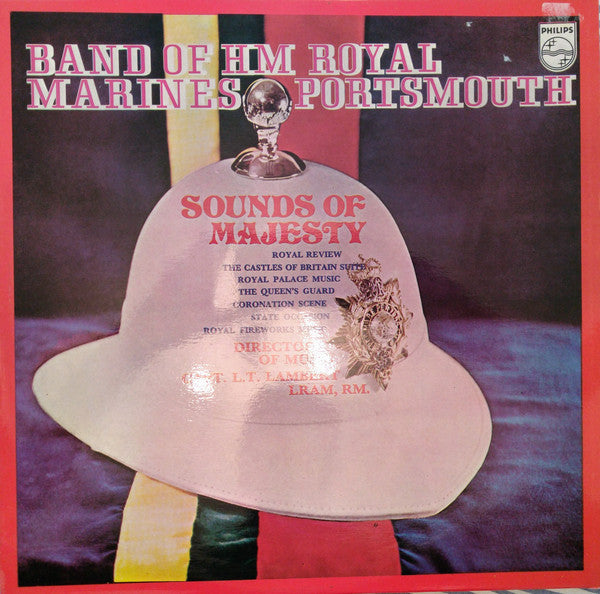 The Band Of HM Royal Marines Portsmouth : Sounds Of Majesty (LP, Album, Blu)