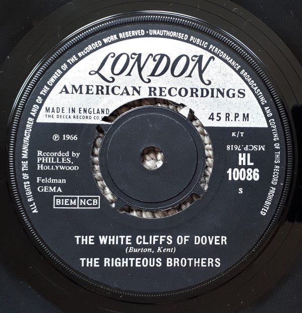 The Righteous Brothers : The White Cliffs Of Dover / Baby She's Mine (7", Single)