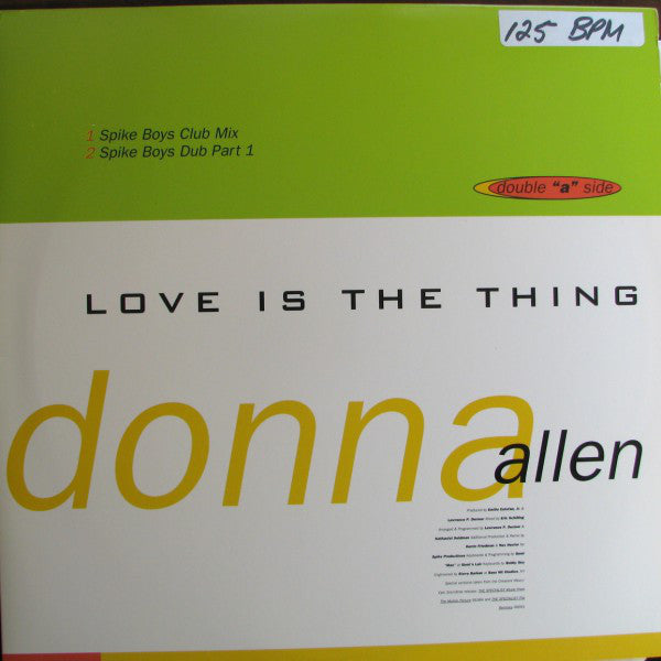 Miami Sound Machine / Donna Allen : Jambala / Love Is The Thing (12")