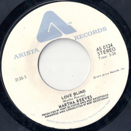 Martha Reeves : Love Blind / This Time I'll Be Sweeter (7")