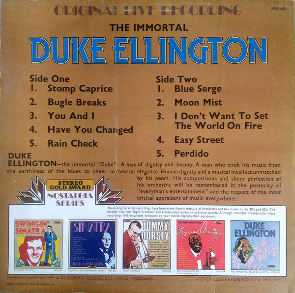 Duke Ellington : The Immortal Duke Ellington (LP, Comp, Mono)
