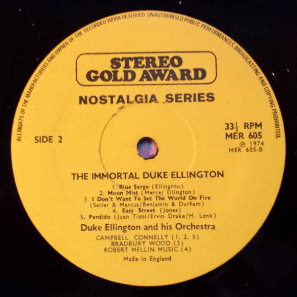Duke Ellington : The Immortal Duke Ellington (LP, Comp, Mono)