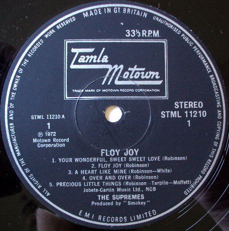 The Supremes : Floy Joy (LP, Album)