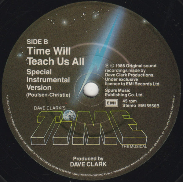 Julian Lennon : Time Will Teach Us All (7", Single)