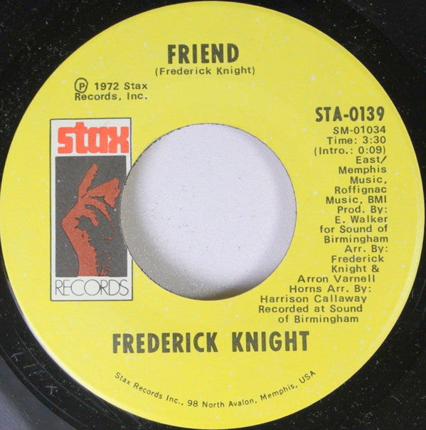 Frederick Knight : Trouble / Friend (7", Single)