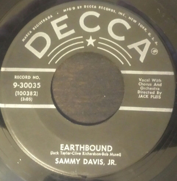 Sammy Davis Jr. : Just One Of Those Things / Earthbound (7")