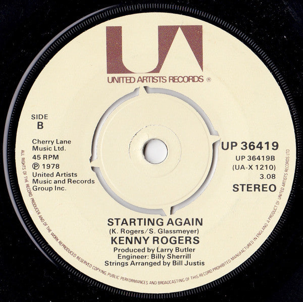 Kenny Rogers : Love Or Something Like It (7", Single)