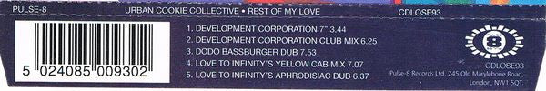 Urban Cookie Collective : Rest Of My Love (CD, Maxi)