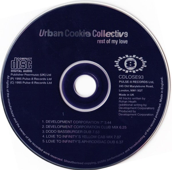 Urban Cookie Collective : Rest Of My Love (CD, Maxi)