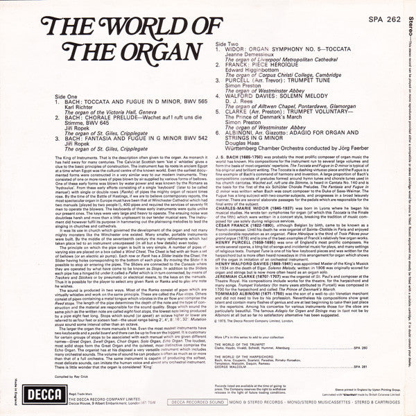 Various : The World Of The Organ (LP, Comp)