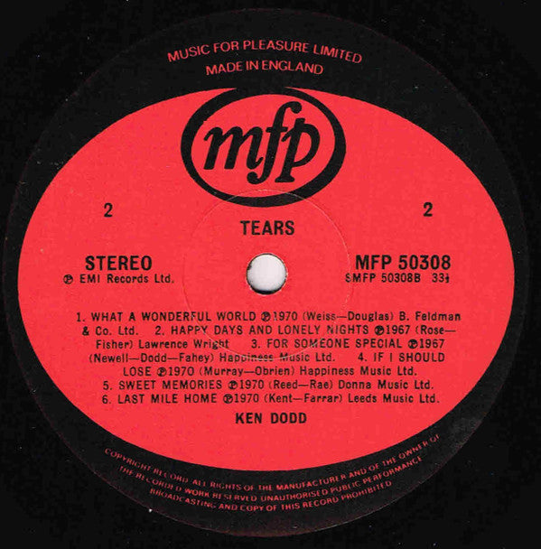 Ken Dodd : Tears (LP, Comp)
