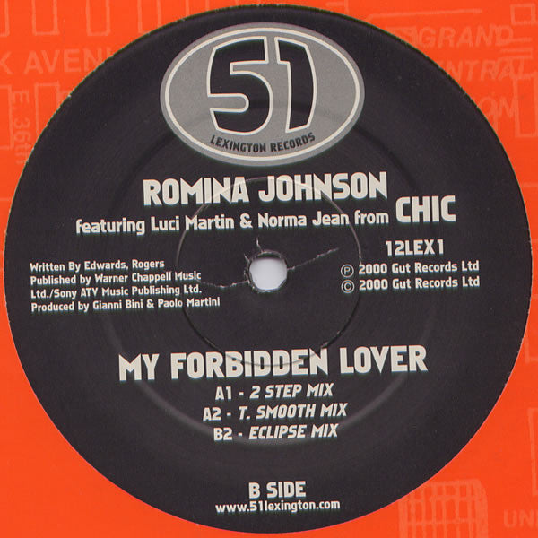 Romina Johnson Featuring Luci Martin & Norma Jean Wright : My Forbidden Lover (12", Maxi)