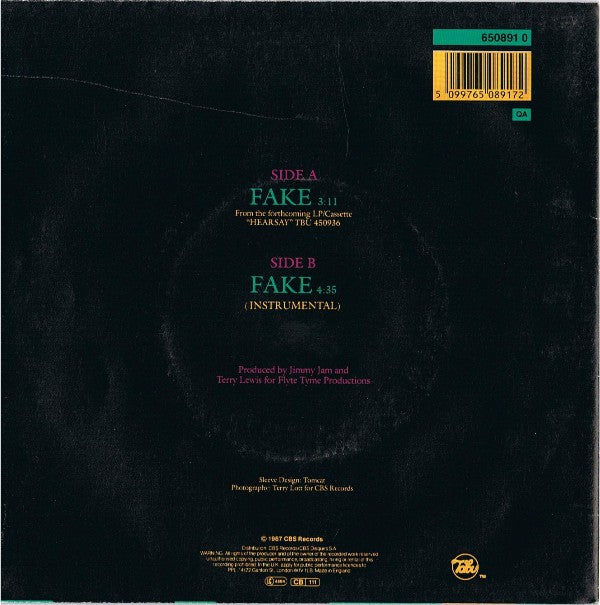 Alexander O'Neal : Fake (7", Single, Pos)