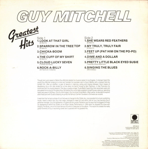 Guy Mitchell : Greatest Hits (LP, Comp)