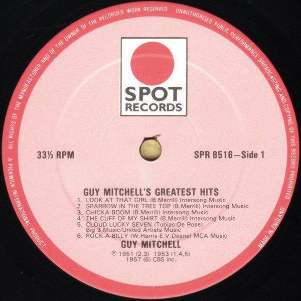 Guy Mitchell : Greatest Hits (LP, Comp)