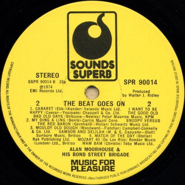 Alan Moorhouse And His Bond Street Brigade : The Beat Goes On (LP, Album)