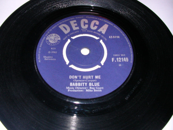 Babbity Blue : Don't Hurt Me (7")