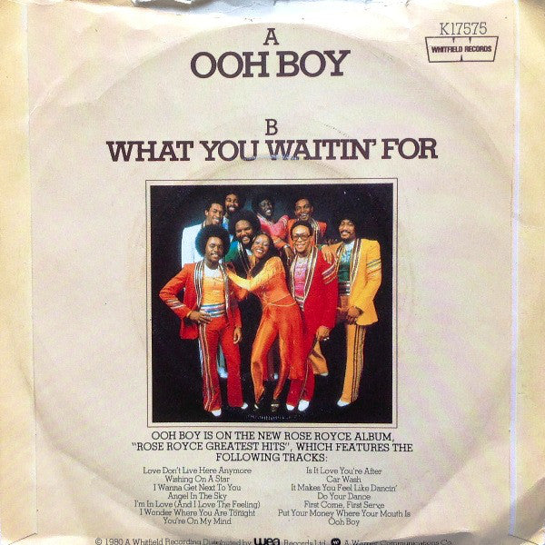 Rose Royce : Ooh Boy (7")