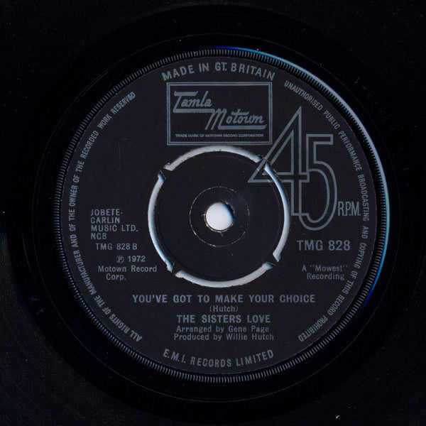 The Sisters Love : Mr. Fix-It Man (7")