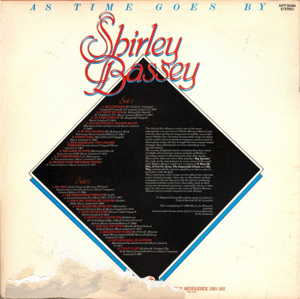 Shirley Bassey : As Time Goes By (LP, Comp)
