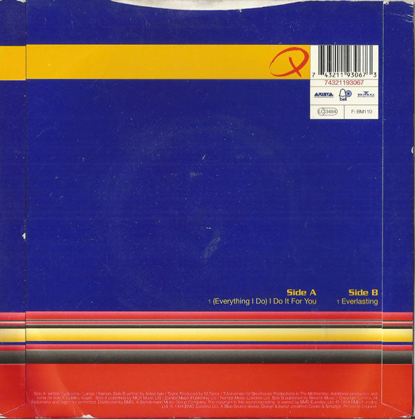 Q (11) featuring Tony Jackson : (Everything I Do) I Do It For You (7")