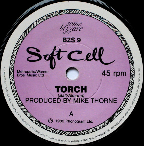 Soft Cell : Torch (7", Single, Pap)