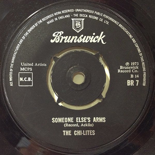 The Chi-Lites : Stoned Out Of My Mind (7", Single)