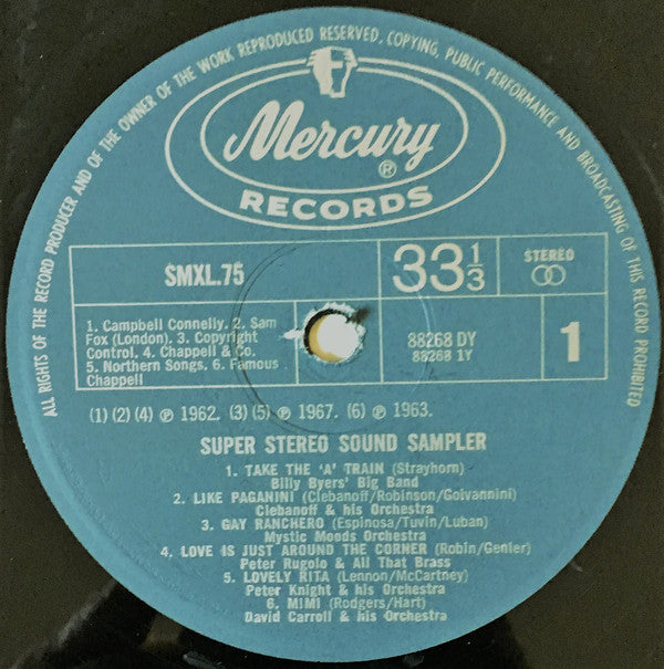 Various : Super Stereo Sound Sampler (LP, Comp, Smplr)