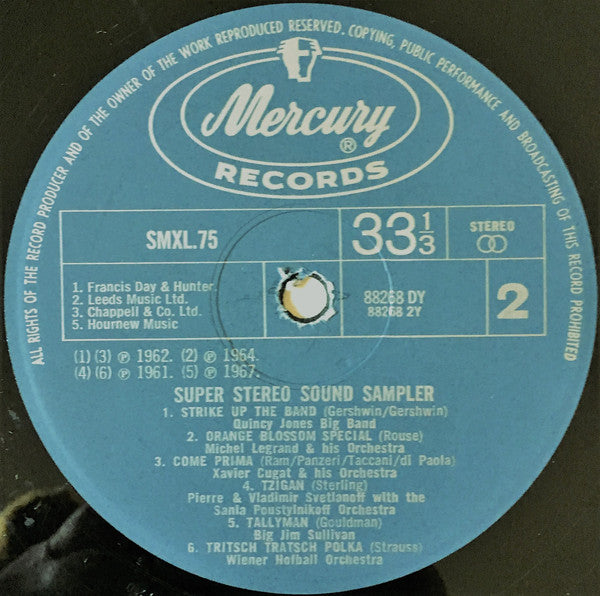 Various : Super Stereo Sound Sampler (LP, Comp, Smplr)