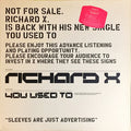Richard X : You Used To (12", Advance, Single, Promo)