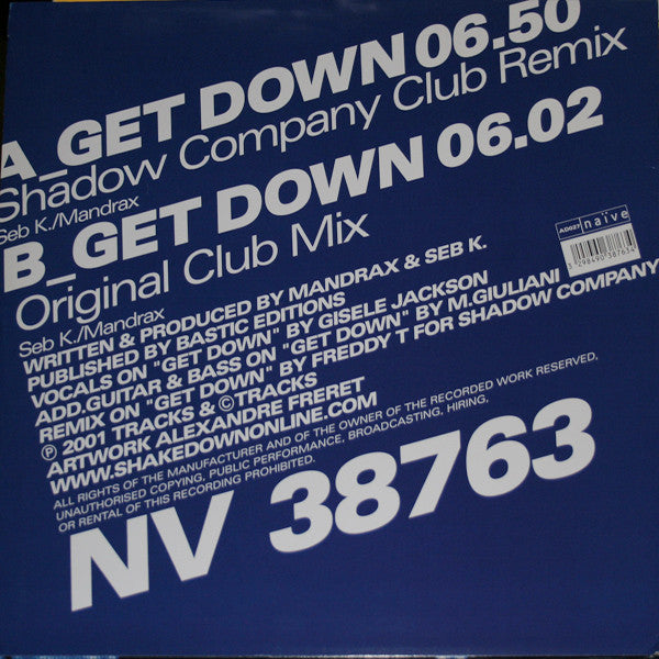 Shakedown : Get Down (Remix) (12")