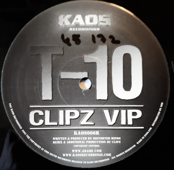 Distorted Minds : T-10 (Remixes) (12")