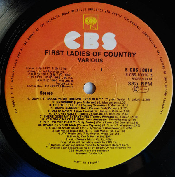 Various : First Ladies Of Country (LP, Comp)