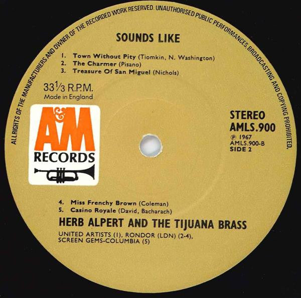 Herb Alpert & The Tijuana Brass : Sounds Like... (LP, Album)