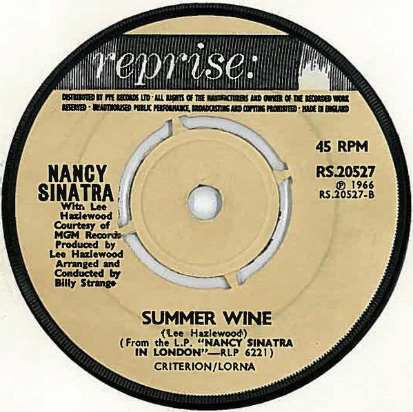 Nancy Sinatra : Sugar Town (7", Single, Pus)