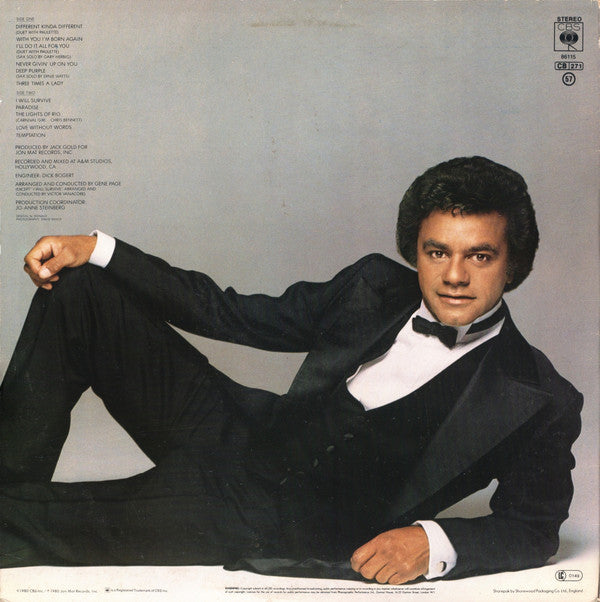 Johnny Mathis : All For You (LP, Album)