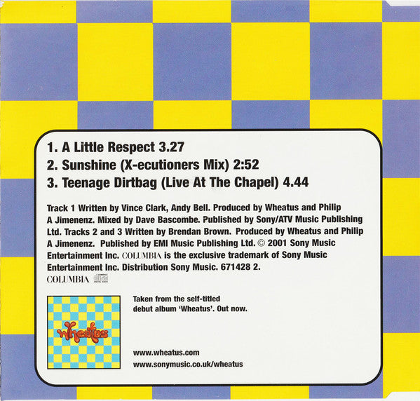 Wheatus : A Little Respect (CD, Single)
