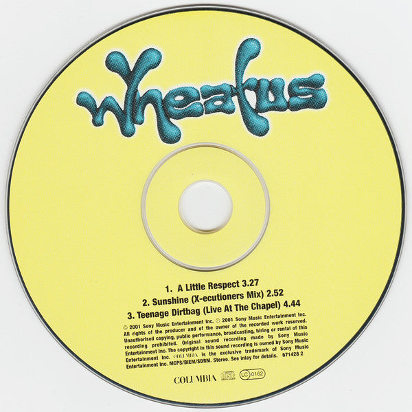 Wheatus : A Little Respect (CD, Single)
