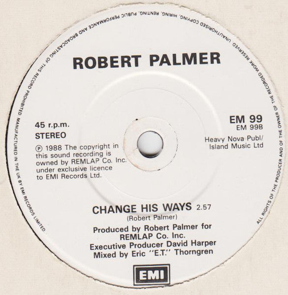 Robert Palmer : It Could Happen To You (7", Single, Pap)