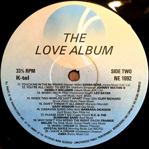 Various : The Love Album (LP, Comp)
