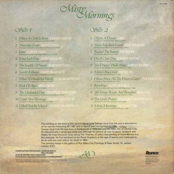 Various : Misty Mornings (22 Songs Of Hope) (LP, Comp)