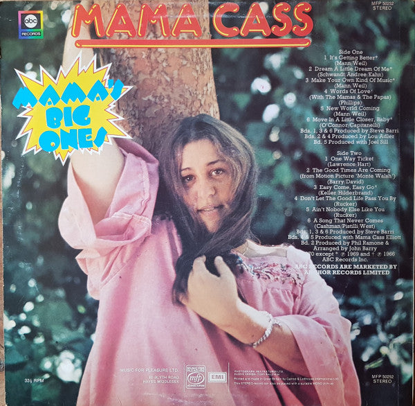 Mama Cass* : Mama's Big Ones (LP, Comp, RE)