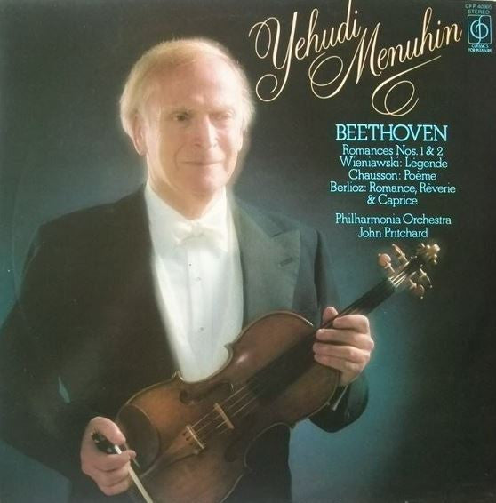 Yehudi Menuhin With Philharmonia Orchestra Conducted By John Pritchard : Beethoven: Romances 1 & 2 (LP, RE)