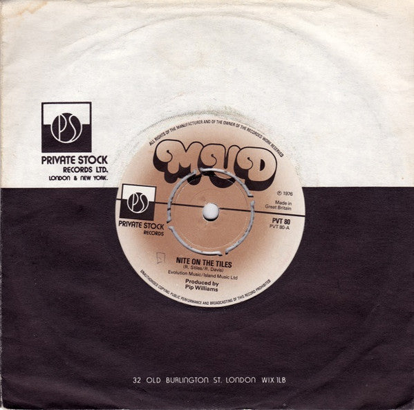Mud : Nite On The Tiles (7", Single)